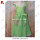 girls green ruffle sleeve double pocket dress